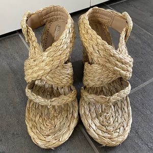 Stella McCartney raffia high heel sandals Sz 38